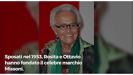 Rosita Missoni, morta l'icona dell'alta moda: insieme al marito Ottavio aveva creato il marchio Made in Italy