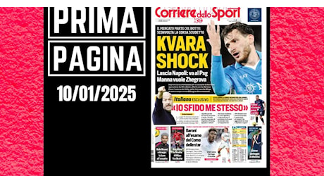 Prima pagina Corriere dello Sport: Rashford ha scelto il Milan. Via Okafor