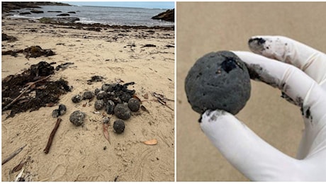 Misteriose sfere nere si riversano sulle spiagge: Sono palle di catrame