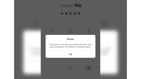 Ci sono problemi di accesso all’App della banca Intesa san Paolo