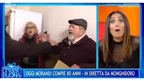 Io sono per la fi*a: la gaffe dell'amico di Gianni Morandi fa sbiancare Caterina Balivo e il suo inviato