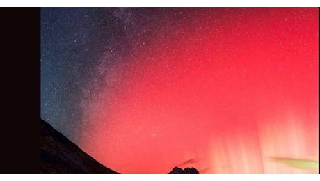 Tempesta solare e aurora boreale, la meraviglia in Abruzzo / FOTOGALLERY