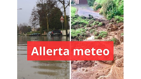 Alzata da arancio a rossa l’allerta meteo nel Vicentino: rischio frane e allagamenti