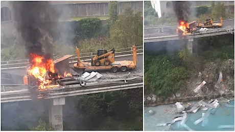 Pontebba. Tragedia lungo la SS13, mezzo pesante si ribalta, scoppia l’incendio: un morto