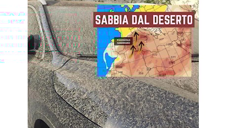 Meteo: Sabbia dal Deserto verso l'Italia, le zone interessate tra poco