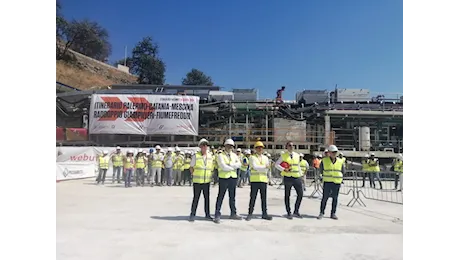 Rete Ferroviaria Italiana. Avviata la talpa meccanica che sarà impegnata nello scavo della galleria Taormina