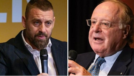 De Rossi: «Calcio tirato per la giacchetta». Scaroni e Marotta: «San Siro iconico per Milan e Inter, nuovo stadio non sia cattedrale nel deserto»