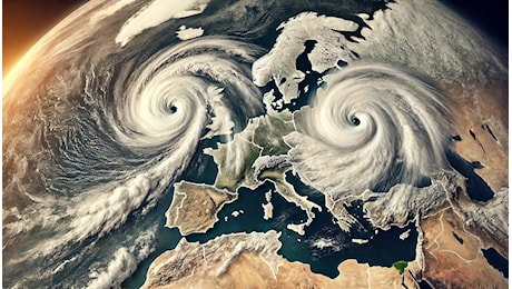 Allerta Meteo, due Cicloni violentissimi in Europa: maltempo distruttivo per 4 giorni, allarme anche in Italia