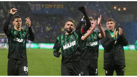 Serie B, il Sassuolo travolge la Sampdoria che pensa all'esonero di Sottil