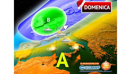 Meteo: Domenica, peggioramento del Tempo. Vediamo quali saranno le prime Regioni coinvolte