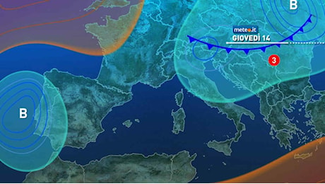 Meteo: nuova perturbazione tra domani e venerdì, tornano pioggia e neve! Le previsioni dal 14 novembre