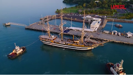 VIDEO Amerigo Vespucci, inaugurata la tappa australiana del Tour Mondiale