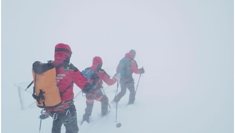 Alpinisti dispersi sul Gran Sasso scivolati nel canalone, apprensione per Luca Perazzini e Cristian Gualdi