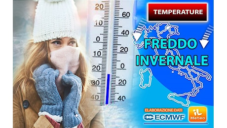 Meteo: il Freddo punta verso l'Italia, da Martedì 12 crollo delle temperature anche di 10°C