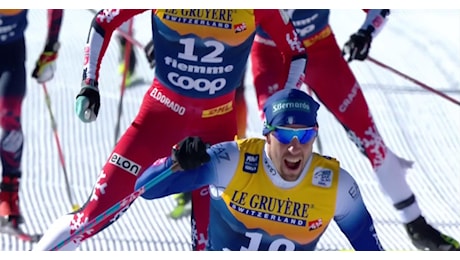 Federico Pellegrino strepitoso! 2° nello skiathlon dietro all'imbattibile Klaebo in Val di Fiemme