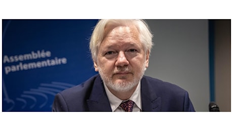 Assange rompe il silenzio al consiglio d’Europa: “Il giornalismo non è un crimine”