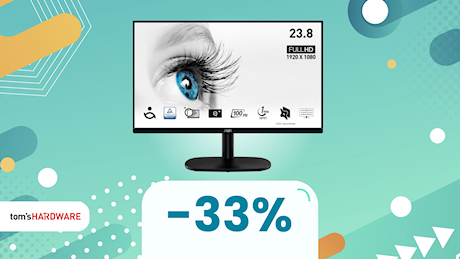 Lavorate al meglio al PC col Monitor MSI PRO da 23,8 a soli 80€!