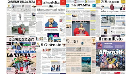 Le prime pagine dei quotidiani di oggi 23 novembre: la rassegna stampa di Sky TG24