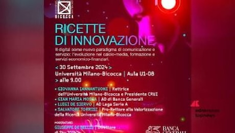 Unimib parla di digitale nella comunicazione e servizi all’incontro con gli studenti Ricette di Innovazione