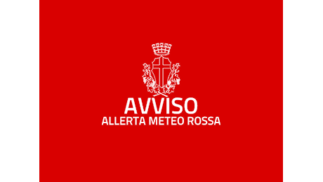 Allerta meteo ROSSA nella zona I dalle 16:00 del 11/11/2024 alle 24 del 12/11/2024 - Allerta meteo per temporali