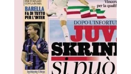 Prima Barella fa di tutto per l'Inter. Juve-Skriniar si può dopo l'infortunio di Bremer