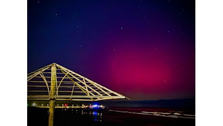 La sera dell'aurora boreale. Lo spettacolo visibile anche in Riviera • newsrimini.it