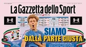 La Gazzetta dello Sport in prima pagina: Lukaku apre: Milan, io ci sono