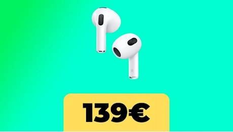 AirPods di 3° generazione, le cuffie Apple volano al minimo storico su Amazon Italia