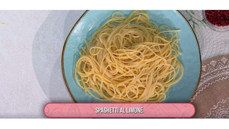 Spaghetti al limone di Antonella Clerici | É sempre mezzogiorno, 14 aprile 2025