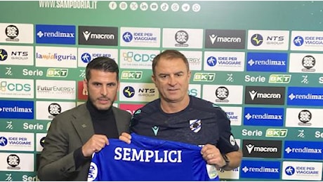 Sampdoria, Semplici: Serie A? Non faccio promesse. Qui per stravolgere la situazione