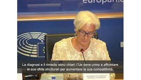 VIDEO: Lagarde: Il mondo sta cambiando e l'Europa rischia di rimanere indietro