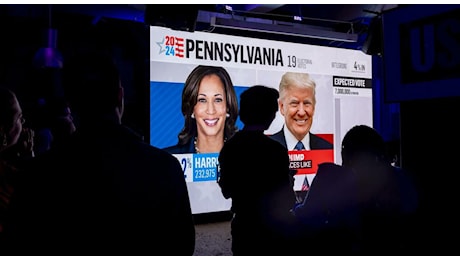 Pennsylvania, risultati: sorpasso Trump, ora al 51%. Harris al 48% con il 62% delle sezioni scrutinate