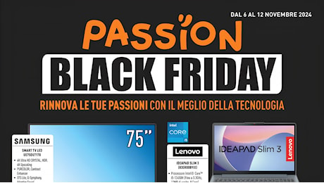 Volantino Unieuro al 12 novembre: il Black Friday è più passionale con Google, Apple e Samsung