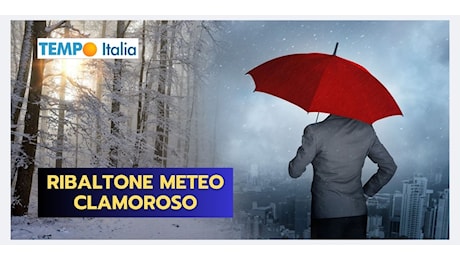 DRASTICO cambiamento meteo in questa DATA