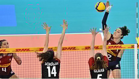 Volley femminile, l’Italia di Velasco non concede il bis: a Milano vince la Germania