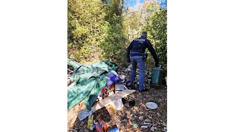 Terni: bivacchi e accampamenti nella zona boschiva di “Collelicino”