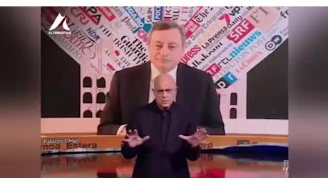 Mario Draghi si intorta in tv per spiegare le risposte di Putin all'embargo della Ue, non ho capito, Crozza: Gli diamo il gas? E lui ci paga in lire? - VIDEO
