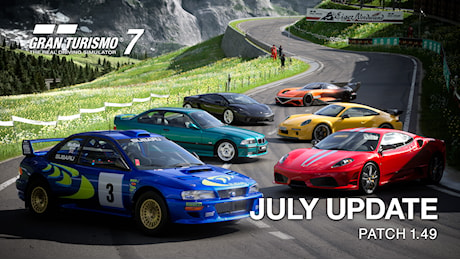 Ecco l'aggiornamento di luglio di Gran Turismo 7: 6 nuove auto, il tracciato Eiger Nordwand e una nuova simulazione fisica!