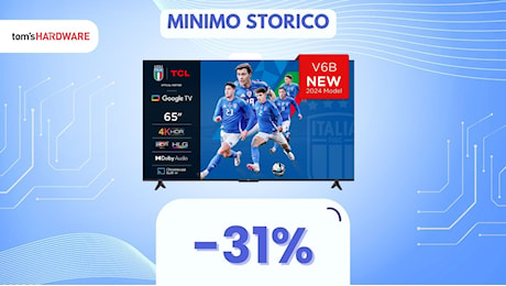 Cala ANCORA di prezzo: questa Smart TV da 65 pollici è al MINIMO STORICO! (-31%)