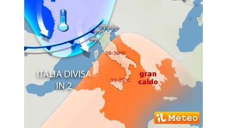 Il meteo spacca l’Italia tra maltempo e caldo estivo ma da domenica cambia tutto