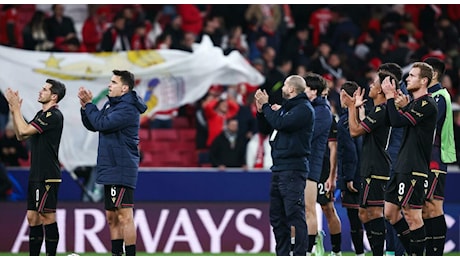 Punto di prestigio per il Bologna: 0-0 sul campo del Benfica. Ma l'eliminazione è ad un passo