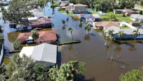 Uragano Milton, le immagini della costa ovest in Florida sommersa