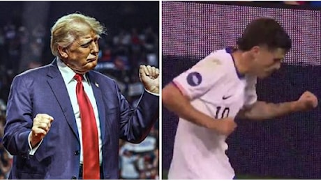 Il milanista Pulisic segna in Nazionale ed esulta con la «Trump dance»