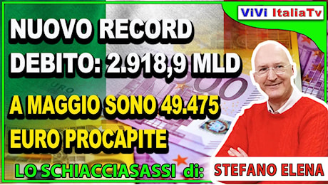 Debito pubblico italiano: macina record a 2.918,9 miliardi