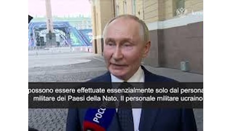 VIDEO: Putin: Con armi lungo raggio a Kiev, Nato sarà in guerra con Mosca - SOTTOTITOLI