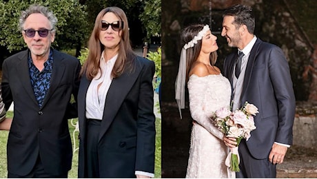 Monica Bellucci al matrimonio di Ilaria D’Amico sfida il dress code e veste di nero