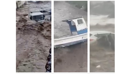 Alluvione nel Catanese, la furia della pioggia trascina via tutto – VIDEO