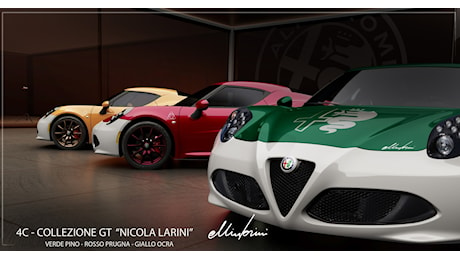 Alfa Romeo, ecco l'esclusiva 4C - Collezione GT “Nicola Larini”