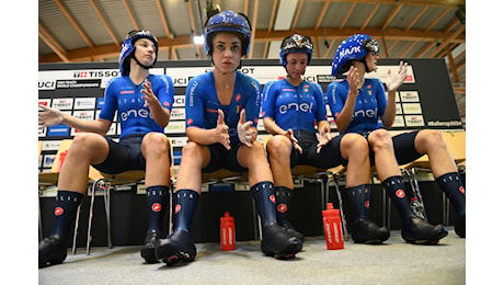 Mondiali su Pista: quartetto femminile in semifinale, deragliano gli uomini