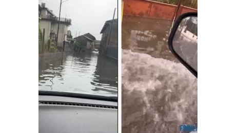 Forti temporali in Friuli, grandine e strade allagate: Rivignano finisce sott'acqua